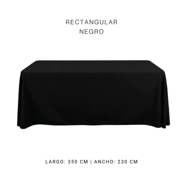 Mantel faldon negro