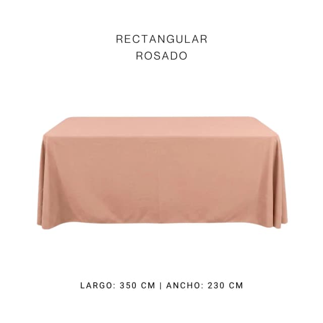 Mantel faldon rosa
