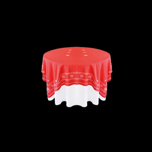 Tapa navideña roja