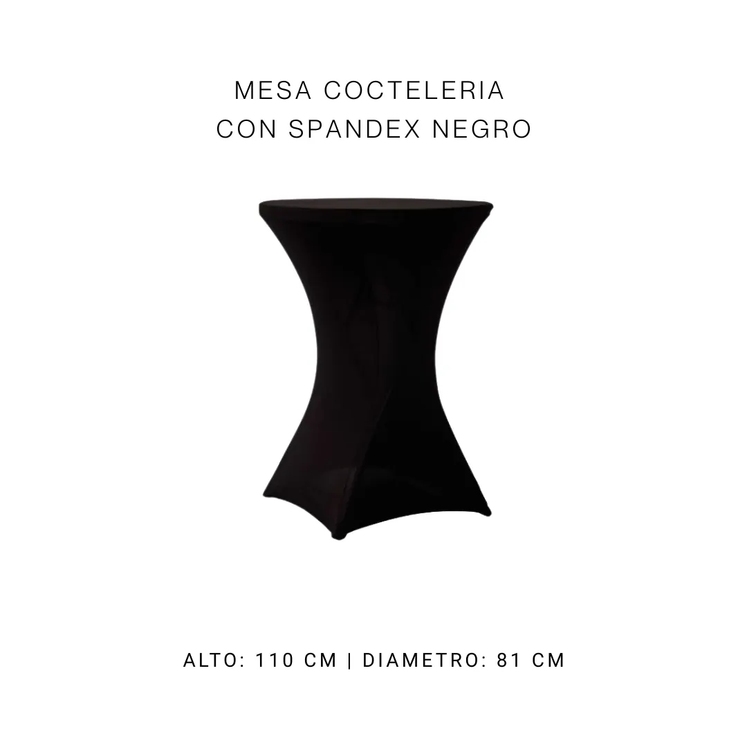 Spandex coctelera Zown negra — alquiler en Bogotá