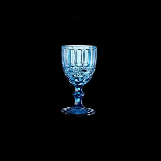 Copa labrada azul (320 ml)