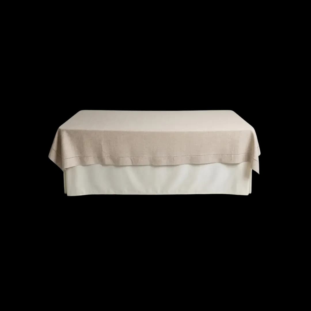 Tapa rústica beige 150 x 260 cm (m rectangular) — alquiler en Bogotá