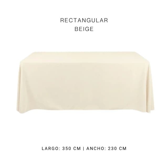 Mantel faldón beige