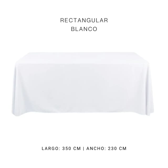 Mantel faldón blanco