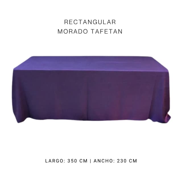 Mantel faldón morado