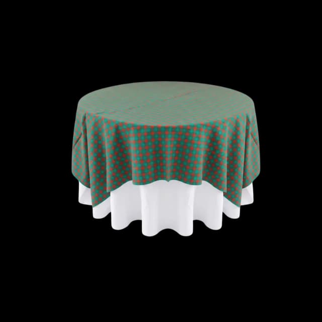 Tapa navideña escocés verde