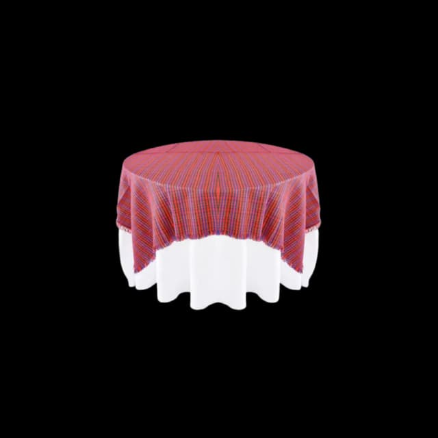 Tapa navideña cuadro pequeño rojo
