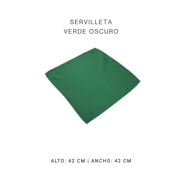 Servilleta verde oscuro