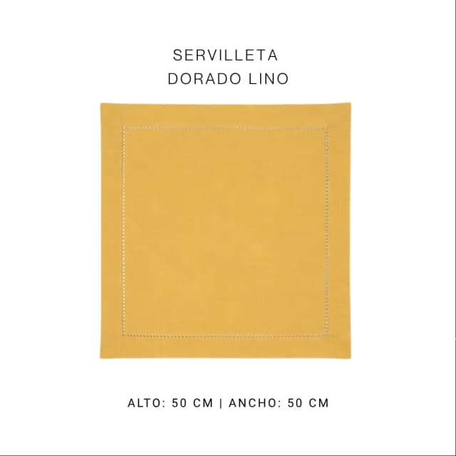 Servilleta dorada lino