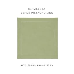 Servilleta verde pistacho lino