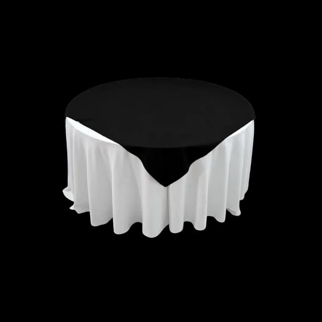 Tapa negra rectangular