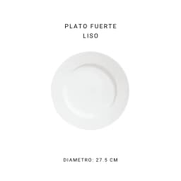 Plato fuerte liso 27 cm