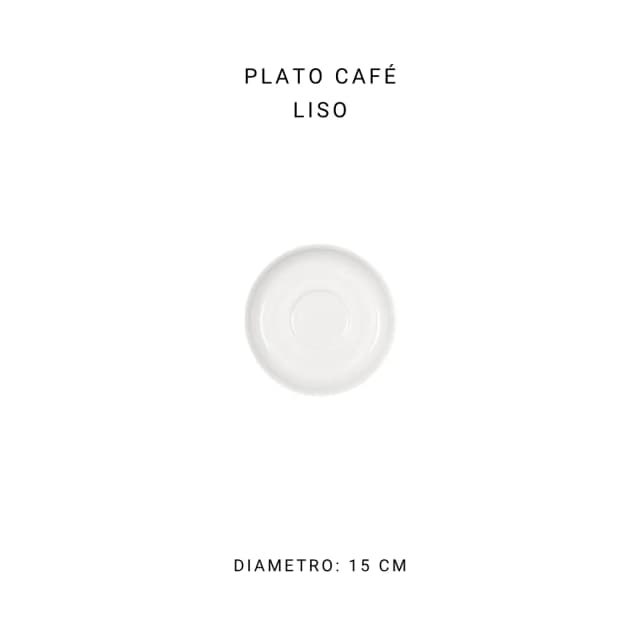 Plato café liso (100 ml)