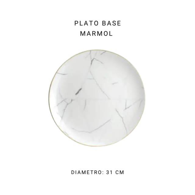 Plato base mármol 30.5 cm