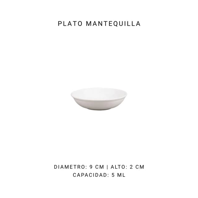 Plato mantequilla