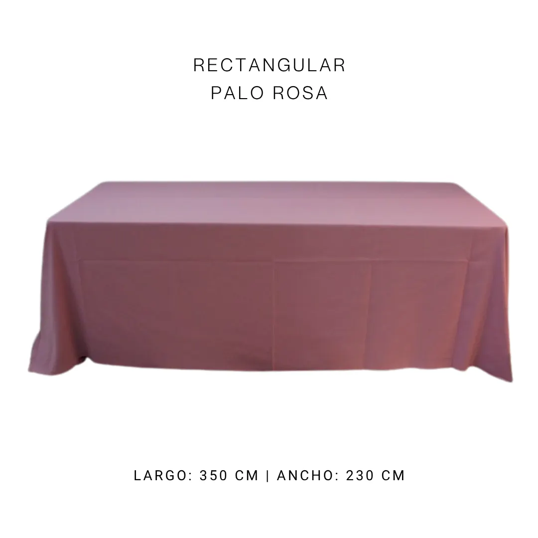 Mantel faldon palo de rosa — alquiler en Bogotá
