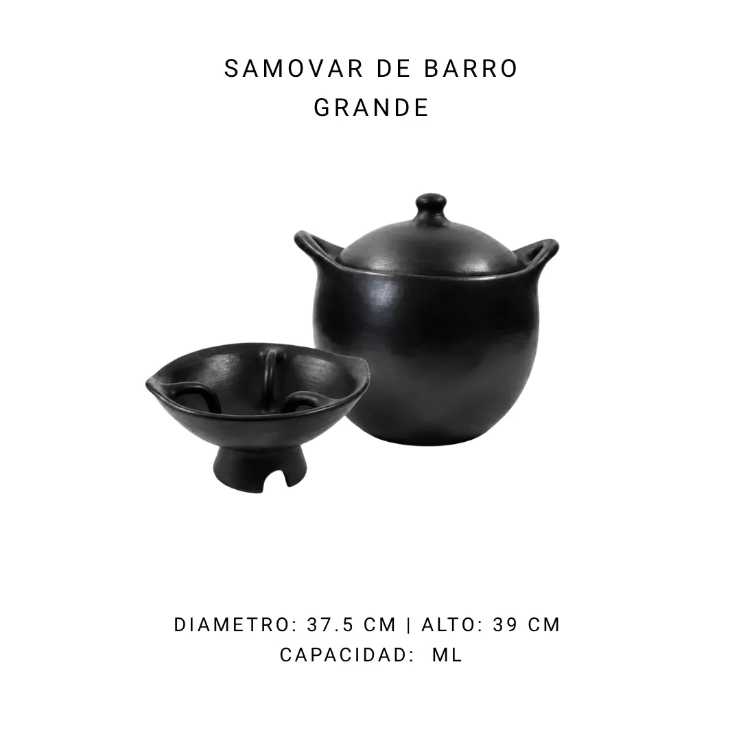 Samovar de barro grande — alquiler en Bogotá