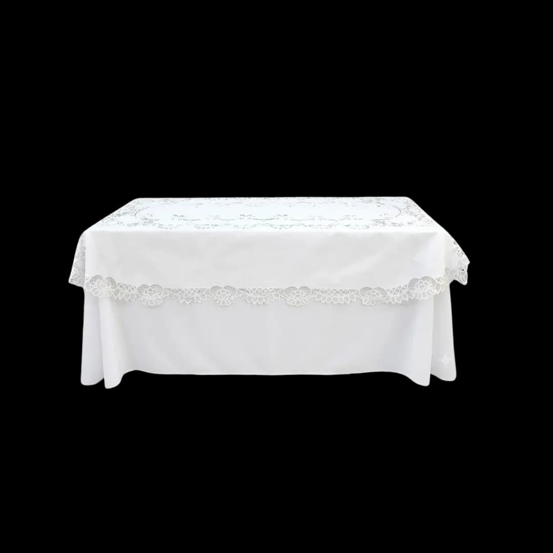 Tapa bruja ovalada blanca — alquiler en Bogotá
