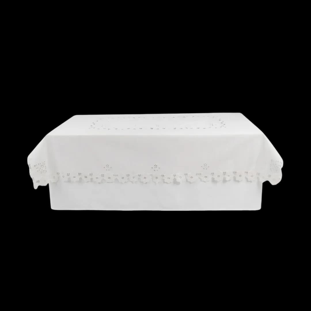 Tapa bruja rectangular rechelie blanca — alquiler en Bogotá