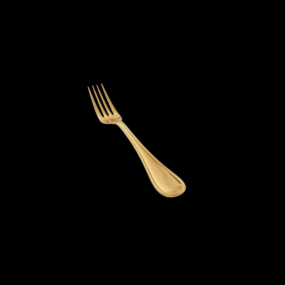 Tenedor fuerte dorado — alquiler en Bogotá