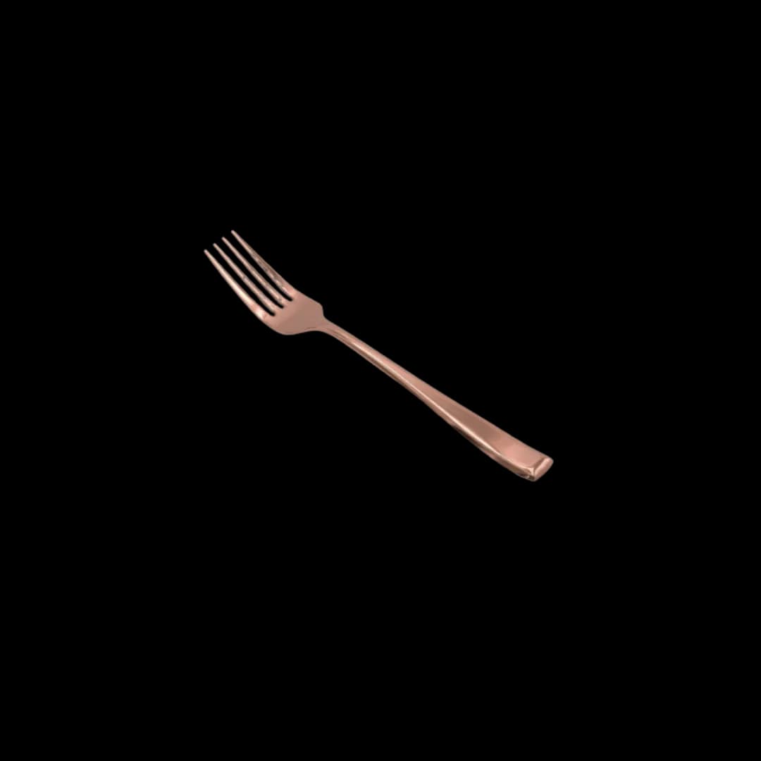 Tenedor fuerte oro rosa — alquiler en Bogotá
