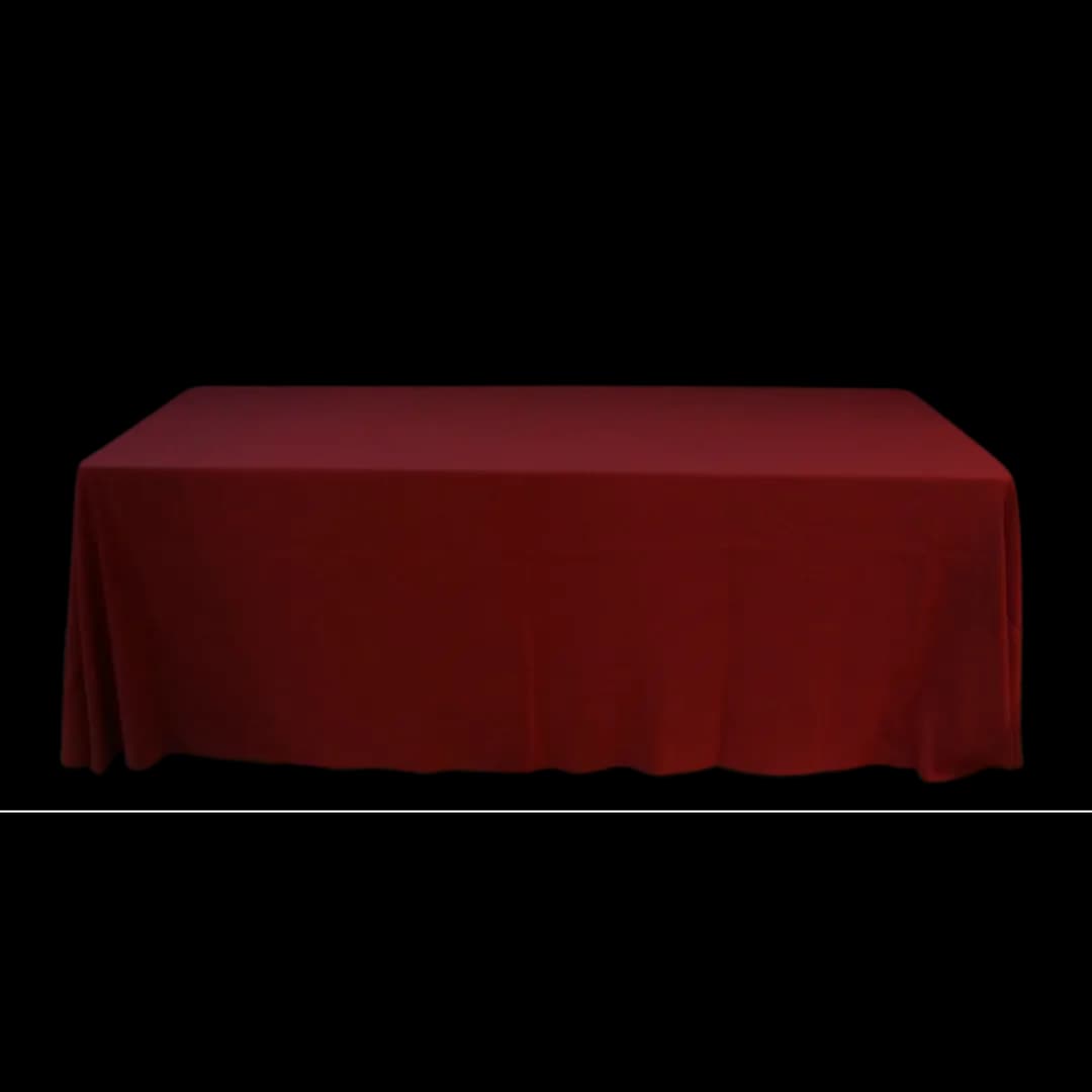 Mantel faldón vino tinto — alquiler en Bogotá